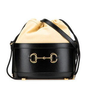 Gucci Horsebit Shoulder Bag Black Leather